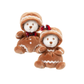 Ziggy Gingerbread Boy knuffelbeertje in een peperkoek pakje