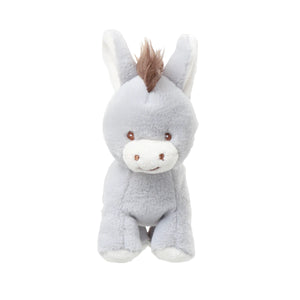 Baby Christopher knuffelezel 15 cm van Bukowski Sweden met lichtgrijze vacht en geborduurde oogjes