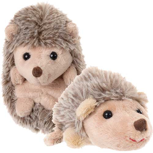Opgerolde en liggende variant van Baby Hubert Knuffelegeltje 12cm