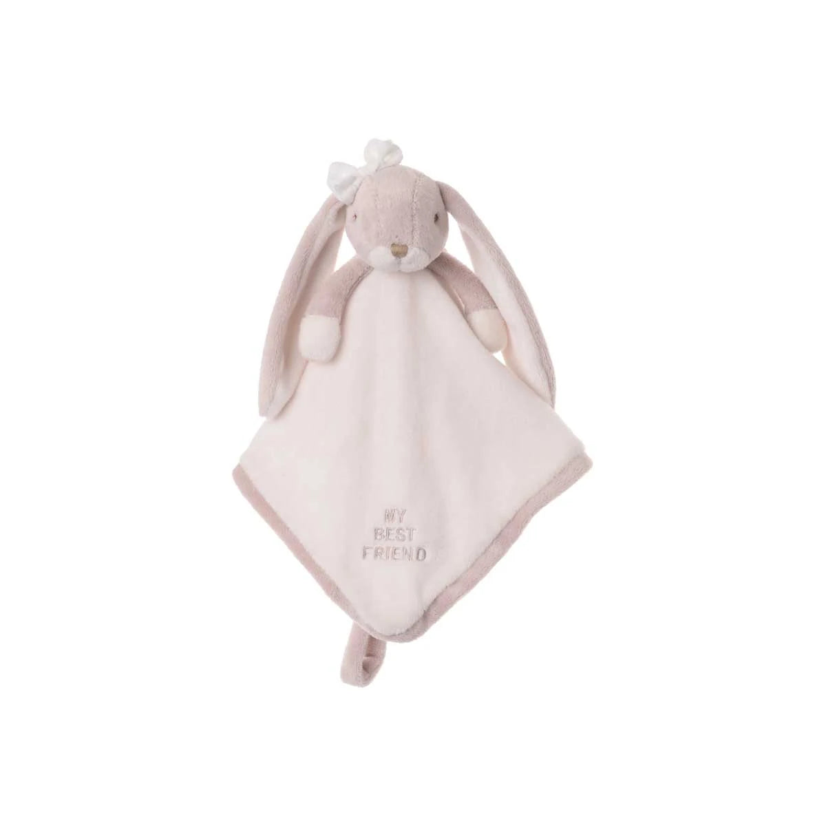 Lena konijnen knuffeldoekje in creme incl speenhouder