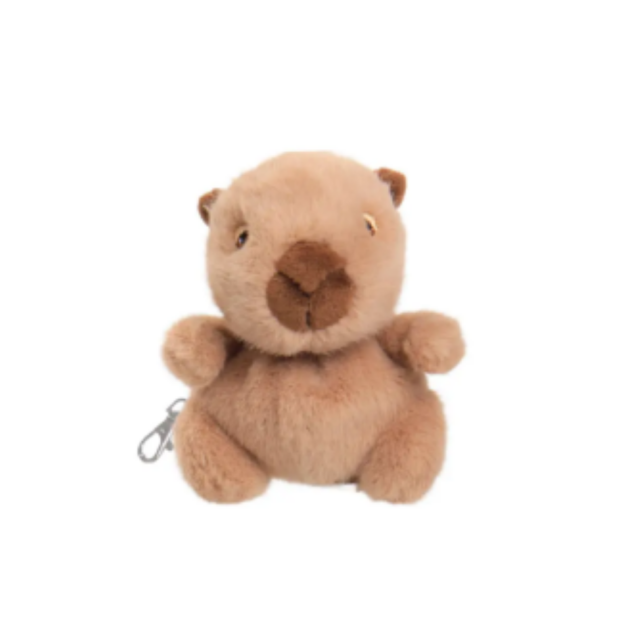 Theo Capibara Bag Charm 12 cm van Bukowski Sweden voor aan tas of rugzak, vooraanzicht