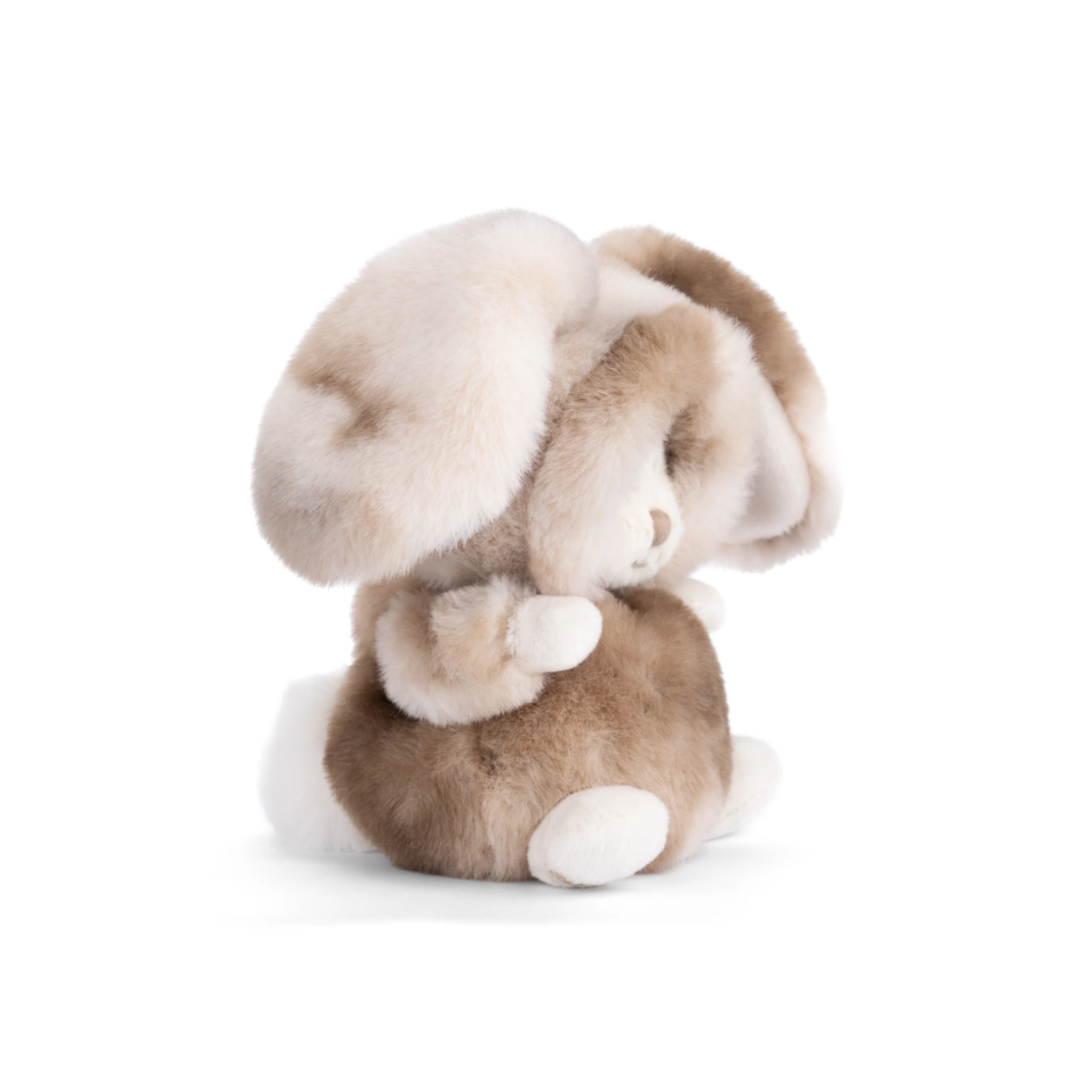 Ziggy Winter Rabbit Bruin, knuffelbeertje in een winterkonijnenpakje van Bukowski Sweden – 15 cm zijaanzicht 