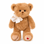 Bukowskiknuffels.nl Classic Ludwig teddybeer met crème strik