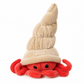 Hermit heremietkreeft knuffel met beige corduroy schelp van Bukowski Sweden – 15 cm