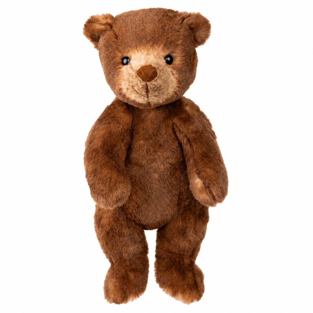 Staande Ranger Knuffelbeer, bruin, van bukowskiknuffels.nl