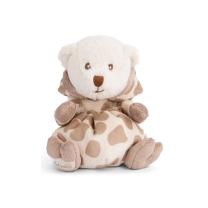 Ziggy Giraf knuffelbeertje in crème beige giraffenpakje, vooraanzicht