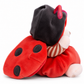 Ziggy Ladybug knuffelbeertje in lieveheersbeestjespakje van Bukowski Sweden – 15 cm, zijkant