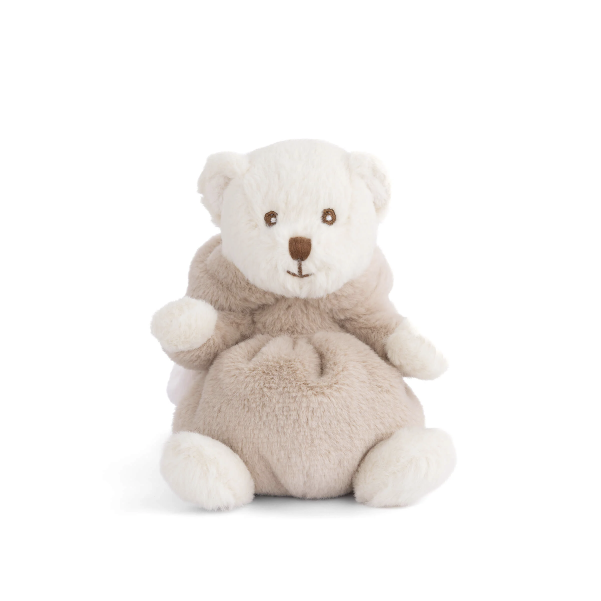 Ziggy Mousy Beige Knuffelmuisje van Bukowski Sweden – 15 cm, vooraanzicht zonder capuchon