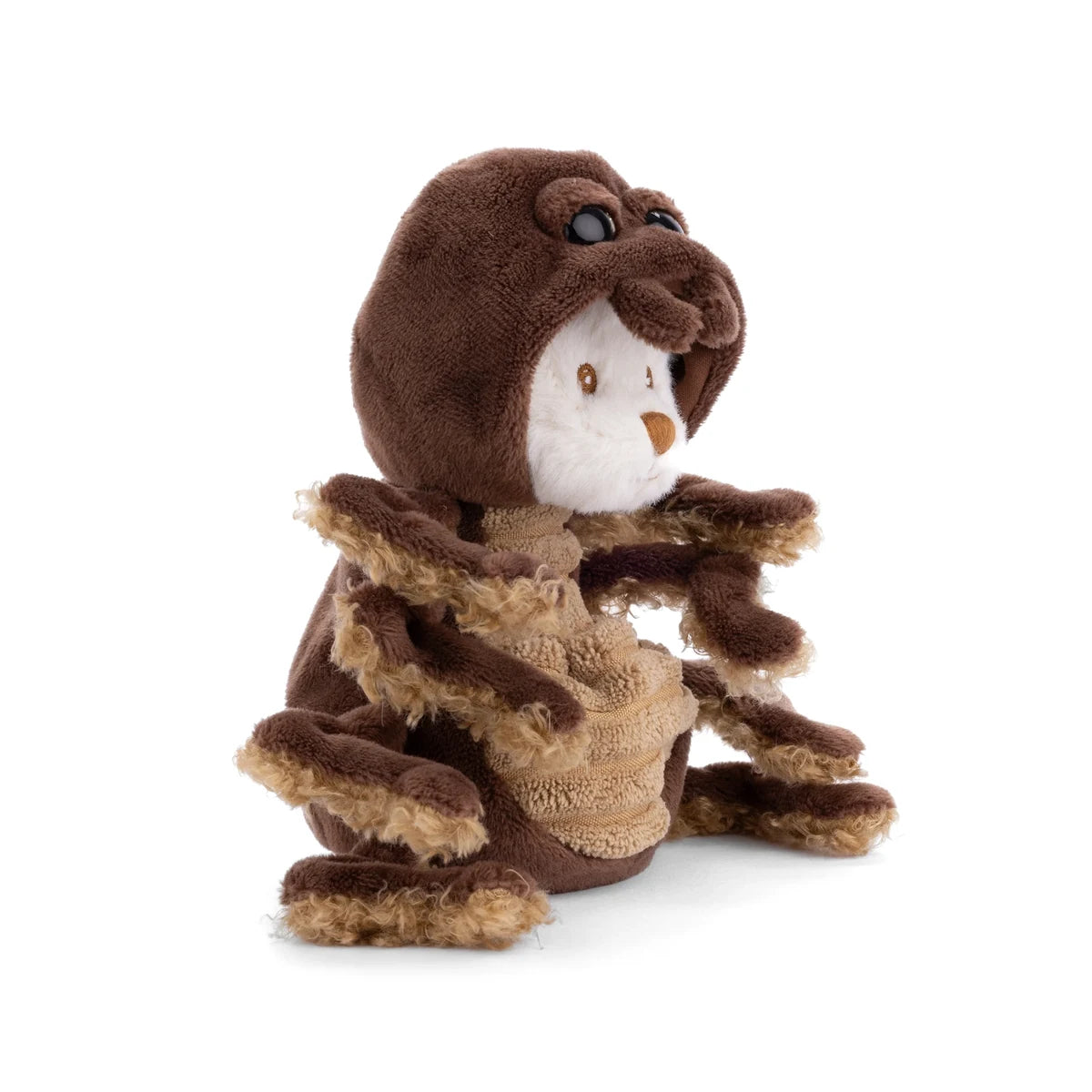 Ziggy Spider knuffelbeertje in een spinnenpakje van Bukowski Sweden – 15 cm zijkant